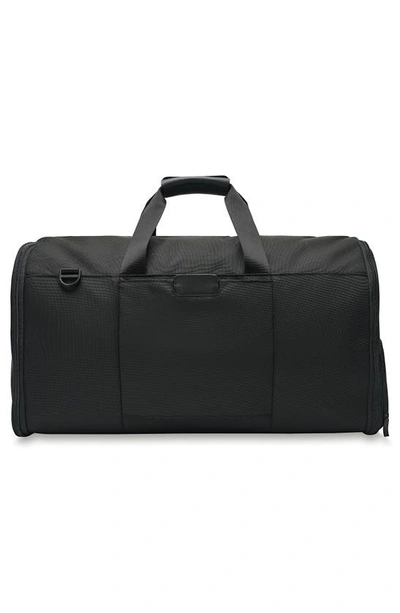 Shop Briggs & Riley Baseline Garment Duffle Bag In Black
