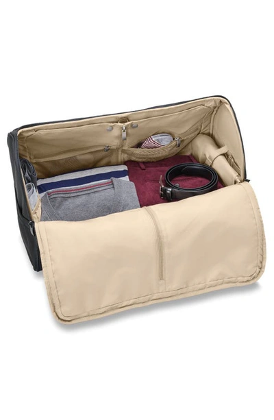 Briggs & Riley Small Carry-on Baseline Garment Duffle Bag In Black
