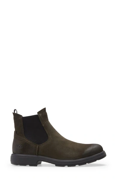 Shop Ugg Biltmore Waterproof Chelsea Boot In Dark Olive Suede