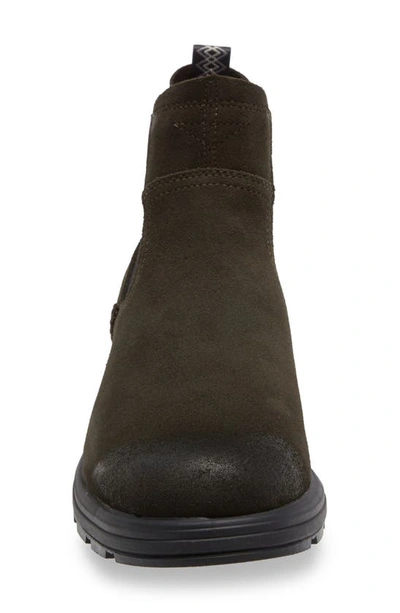 Shop Ugg Biltmore Waterproof Chelsea Boot In Dark Olive Suede