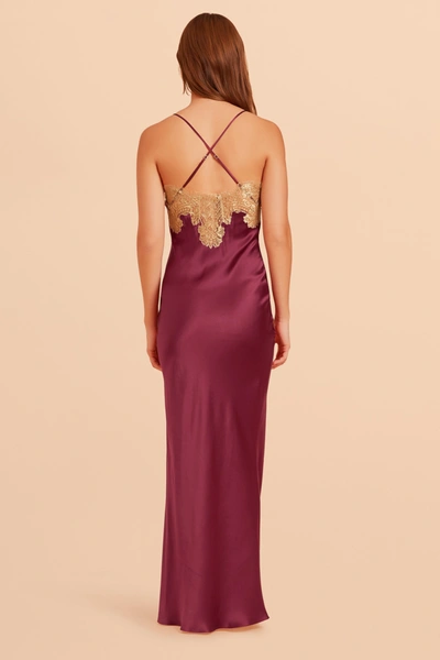 Gilda & Pearl Gina Long Silk And Lace Slip