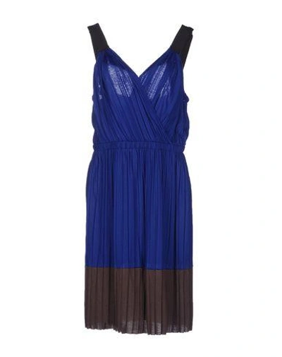 Shop Hoss Intropia Knee-length Dress In Bright Blue