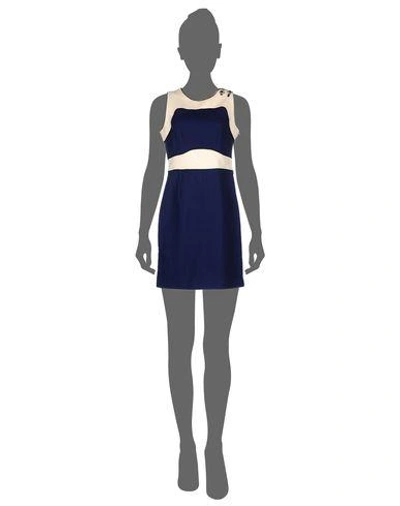 Shop Hoss Intropia Short Dress In Dark Blue