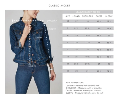 Lola Jeans Gabriella-blk Classic Denim Jacket In Black