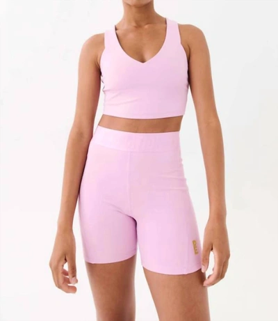 Shop P.e Nation Full Count Sports Bra In Pink Lavender