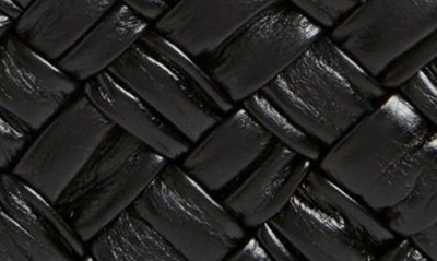 Shop Bottega Veneta Knot Intreccio Leather Minaudière In Black-m Brass