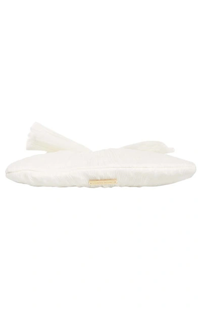 Loeffler Randall Rayne Bow-detail Clutch Bag In Pearl