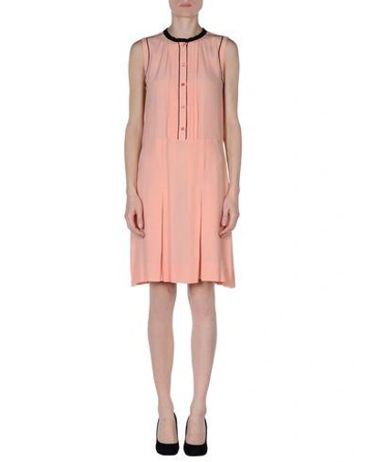 Shop Marni Knee-length Dress In Salmon Pink