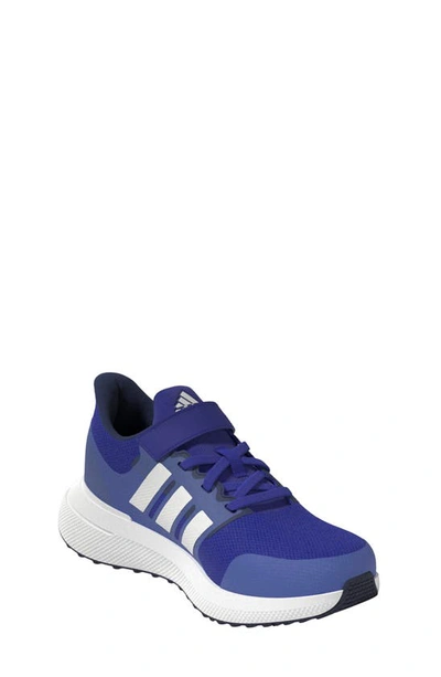 Shop Adidas Originals Kids' Fortarun 2.0 El Sneaker In Lucid Blue/ White/ Blue Fusion
