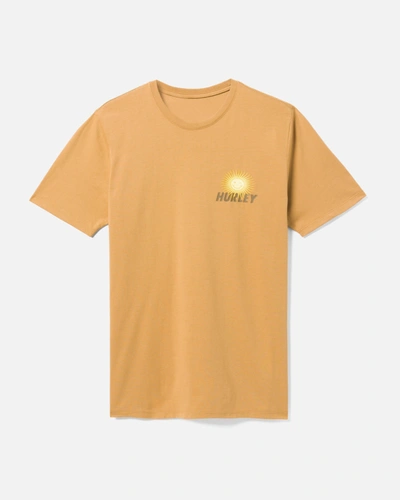 Shop United Legwear Men's Everyday Explore Happy Sun Guy T-shirt In Earthstone