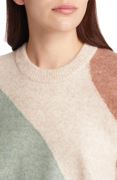 Madewell Cedarbrook Colorblock Pullover Sweater In Heather Frosted Sage |  ModeSens