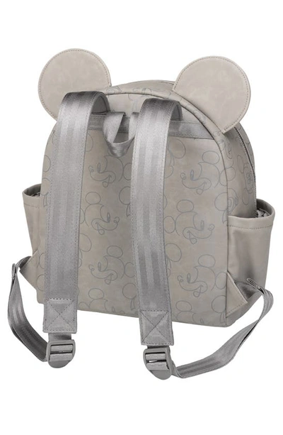 Shop Petunia Pickle Bottom X Disney Love Mickey Mouse Mini Backpack In Grey