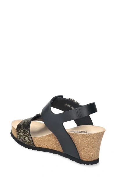 Shop Mephisto Lissandra Platform Wedge Sandal In Black Condor