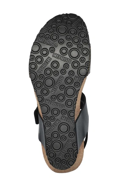 Mephisto Lissandra Platform Wedge Sandal In Black Condor