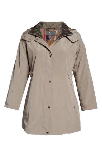 Shop Gallery Water Resistant Rain Jacket In Taupe