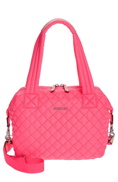 Shop Mz Wallace Medium Sutton Deluxe Tote In Neon Pink