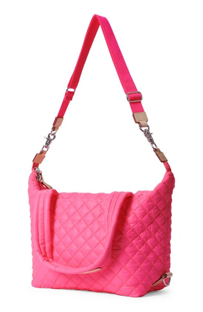 Shop Mz Wallace Medium Sutton Deluxe Tote In Neon Pink