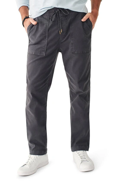 Shop Faherty Traveler Pants In Washed Black