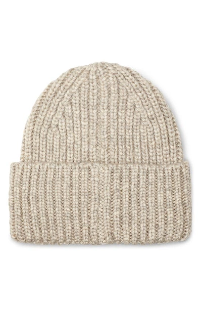 Shop Ugg Chunky Ribbed Beanie In Light Grey