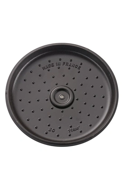 Staub 3.5-quart Cast Iron Braiser & Lid In Matte Black