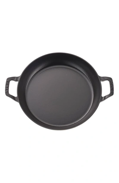 Staub 3.5-quart Cast Iron Braiser & Lid In Matte Black
