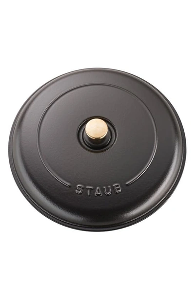 Staub 3.5-quart Cast Iron Braiser & Lid In Matte Black