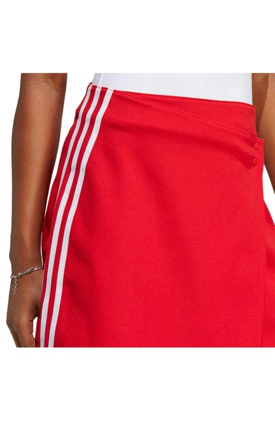 Shop Adidas Originals Wrapping Skirt In Better Scarlet