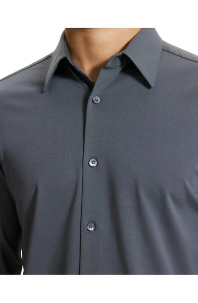 Theory Sylvain Nd Structure Knit Button-up Shirt In Pestle - Apw