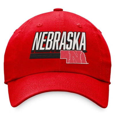 Shop Top Of The World Red Nebraska Huskers Slice Adjustable Hat