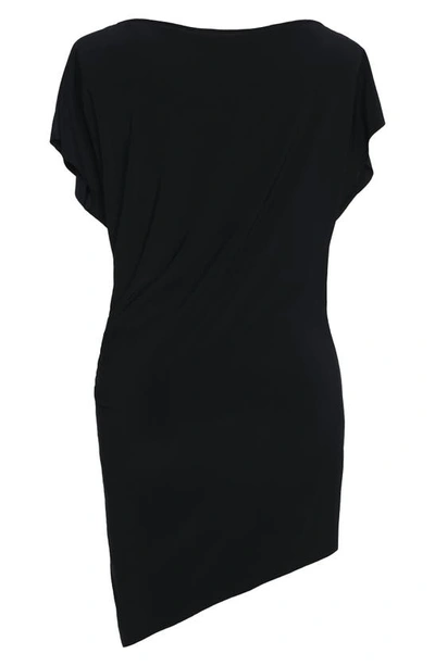 Shop Magicsuit Off The Shoulder Cover-up Dress In Black