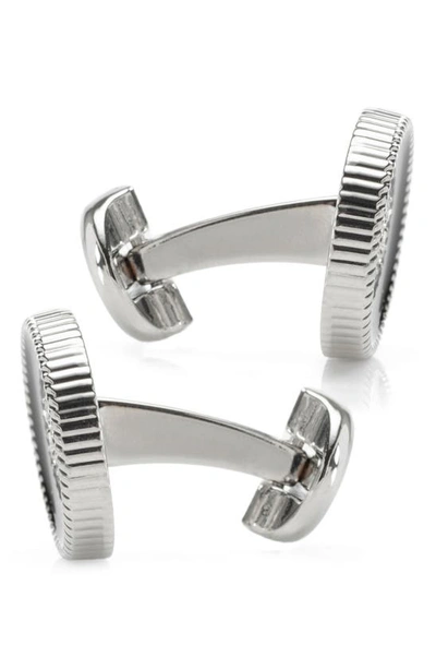 Cufflinks, Inc Crystal Button Cuff Links In Black