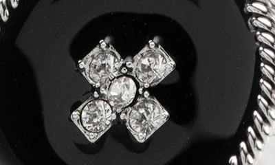 Cufflinks, Inc Crystal Button Cuff Links In Black