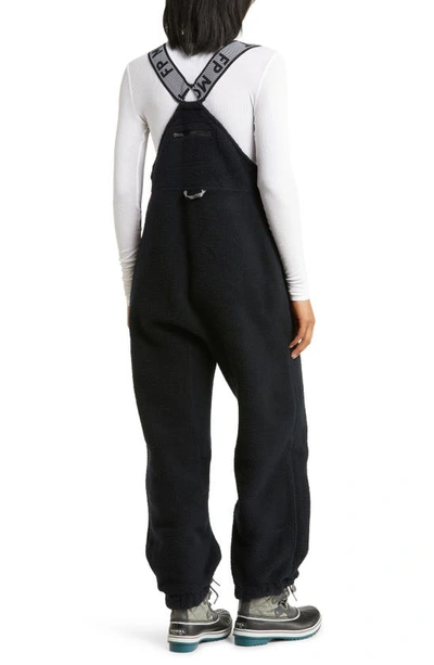 Free People Fp Movement Hit The Slopes High Pile Fleece Snow Pants In Black