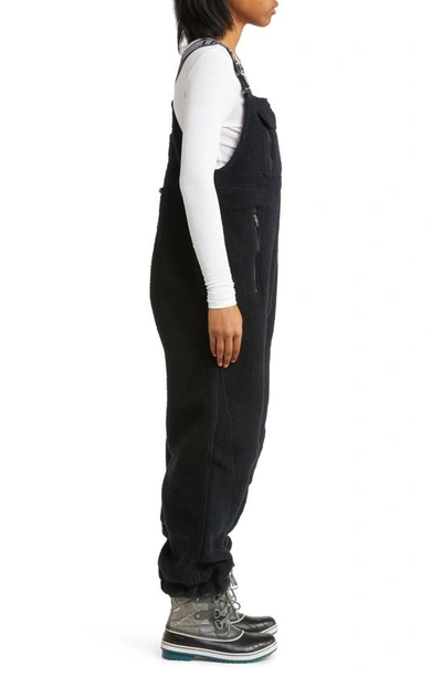 Free People Fp Movement Hit The Slopes High Pile Fleece Snow Pants In Black