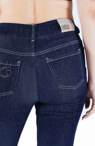 Cache Coeur Sharon Maternity Jeans In Dark Blue