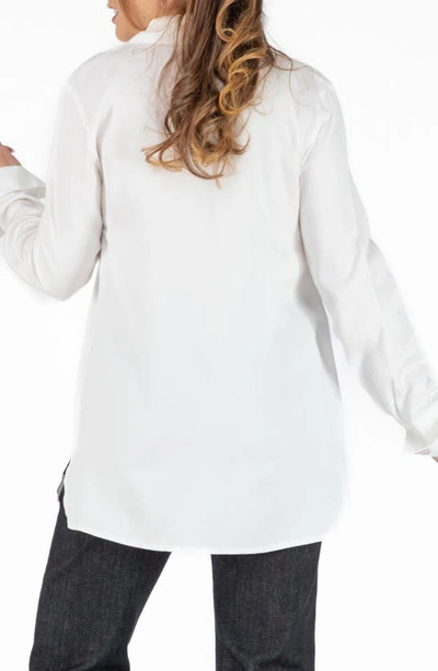 Shop Cache Coeur Tina Maternity/nursing Button-up Shirt In Natural