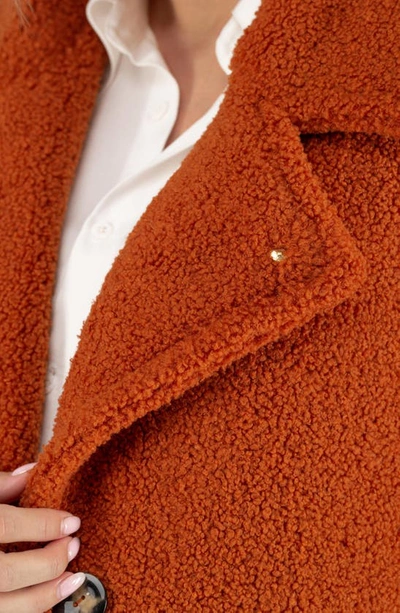 Cache Coeur Leonie Fleece Maternity/nursing Coat In Copper