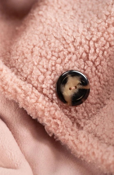 Cache Coeur Leonie Fleece Maternity/nursing Coat In Pink