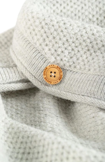 Shop Cache Coeur Honey Long Sleeve Maternity/nursing Sweater Dress In Grey