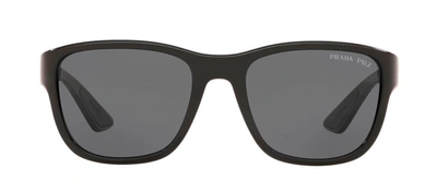 Shop Prada Ps 01us 1ab5z1 Square Sunglasses In Grey