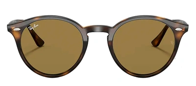 Shop Ray Ban Rb2180 710/73 Oversized Round Sunglasses In Brown