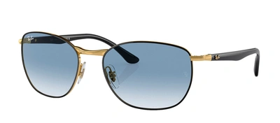 Shop Ray Ban Rb3702 90003f Wayfarer Sunglasses In Blue