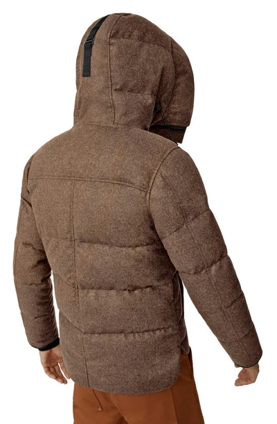 Canada Goose Macmillan Wool-blend Down Short Parka In Quicksand Melange