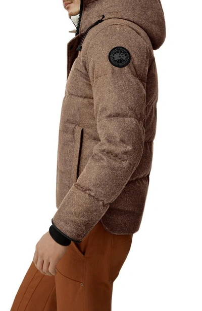 Canada Goose Macmillan Wool-blend Down Short Parka In Quicksand Melange