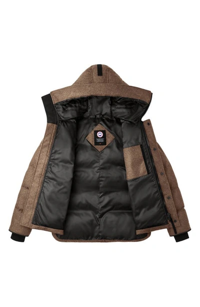 Canada Goose Macmillan Wool-blend Down Short Parka In Quicksand Melange