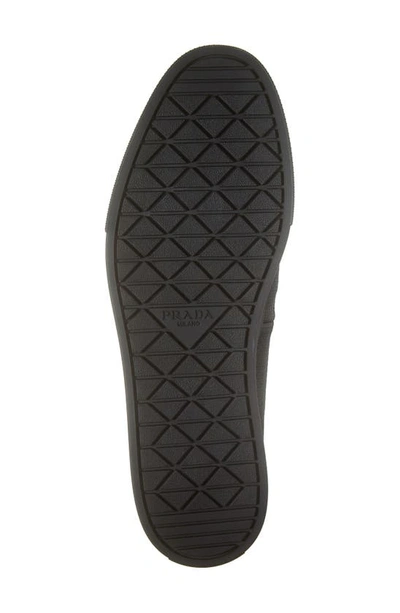 Shop Prada Cannes Slip-on Sneaker In Nero