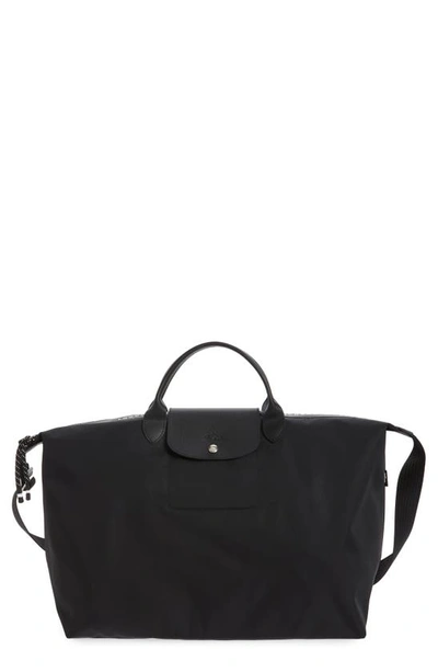 Longchamp Le Pilage 18 Inch Travel Bag In Black