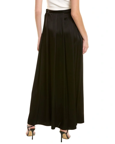 Shop St John Liquid Satin Skirt In Black