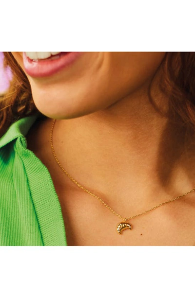 Estella Bartlett Croissant Necklace In Gold