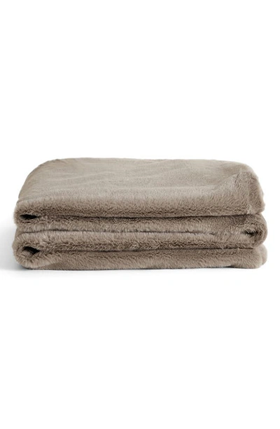 Shop Unhide Lil' Marsh Small Plush Blanket In Taupe Ducky